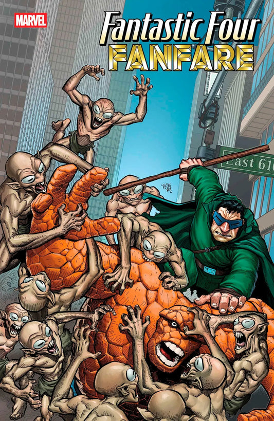 Comic book cover of Fantastic Four Fanfare #2 featuring artwork by E.J. Su