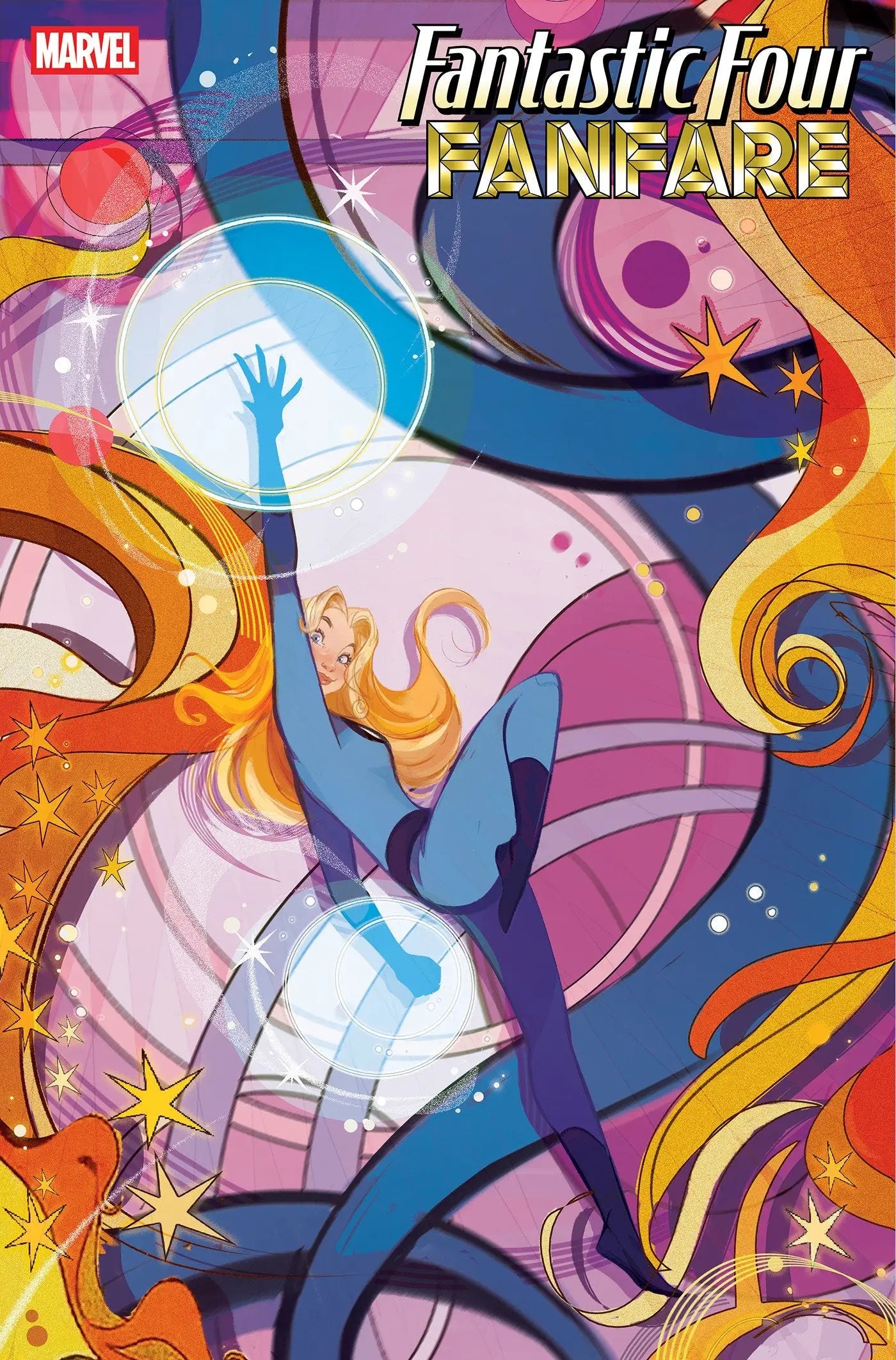 Fantastic Four Fanfare #2 comic book cover featuring vibrant artwork by Nicoletta Baldari
