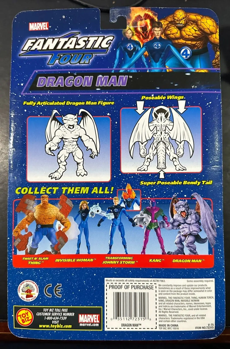 Dragon Man action figure packaging from Fantastic Four Series 2 ToyBiz Marvel Legends 2006