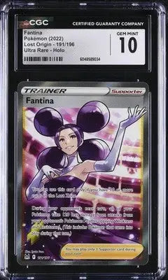 Fantina #191/196 English Ultra Rare CGC 10 2022 Pokemon Lost Origin