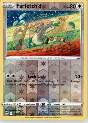 Farfetch’d - SWSH09: Brilliant Stars - Reverse Holo LP - #115/172 - Pokémon Card Single