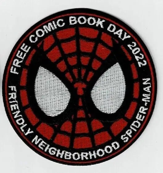 Round Spider-Man patch from FCBD Free Comic Book Day 2022 Marvel collection