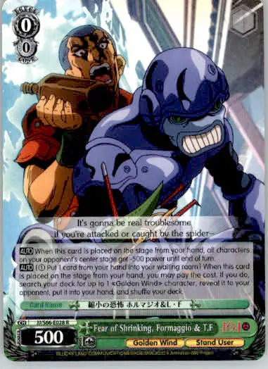 Fear of Shrinking Formaggio & T.F - JoJo’s Bizarre Adventure: Golden Wind - NM - Non-Sports Card Single