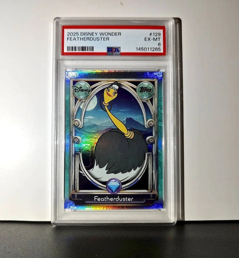Featherduster 2025 Topps Disney #129 Diamond Card Beauty and the Beast PSA 6 - Non-Sports Card Single