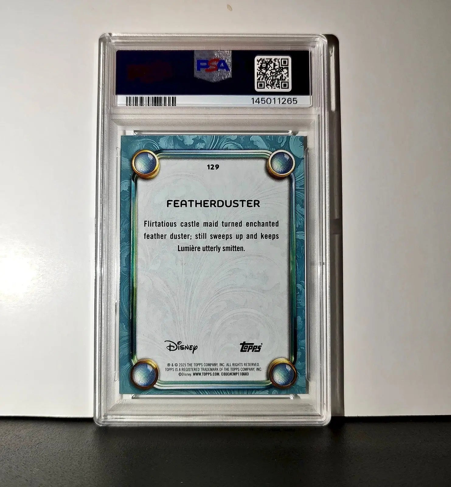 Featherduster 2025 Topps Disney #129 Diamond Card Beauty and the Beast PSA 6 - Non-Sports Card Single