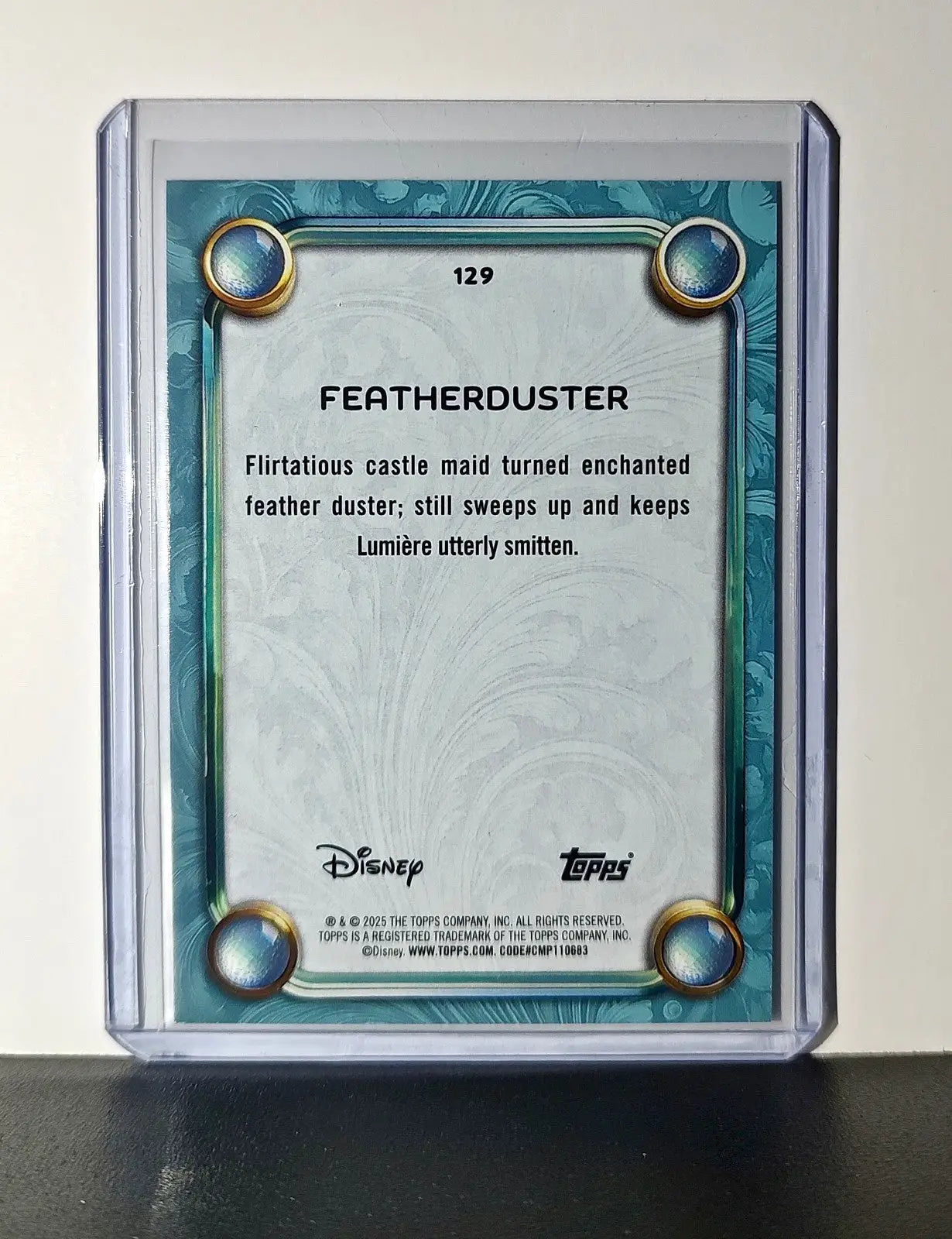 Featherduster 2025 Topps Disney Wonder #129 Diamond Card Beauty and the Beast