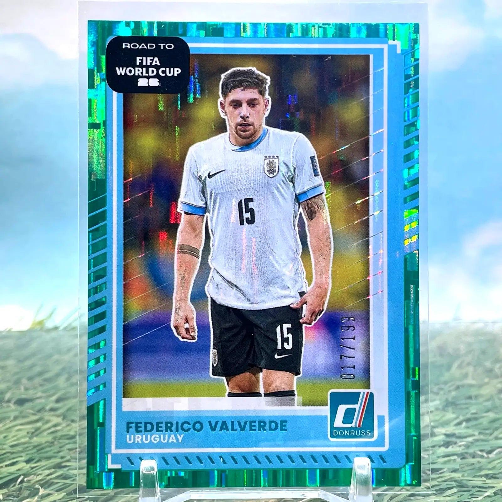 Federico Valverde 2025-26 Donruss Road To FIFA World Cup Teal /199 #70 - Soccer Card Single