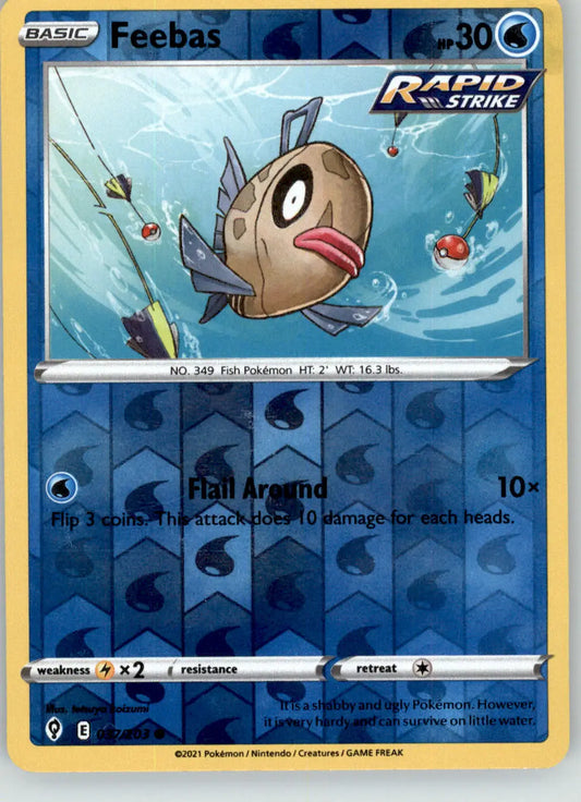 Feebas - Evolving Skies - 037/203 - Reverse Holo LP Pokemon - Pokémon Card Single