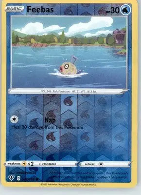 Feebas - SWSH03: Darkness Ablaze - 038/189 - Reverse Holo LP - Pokémon Card Single