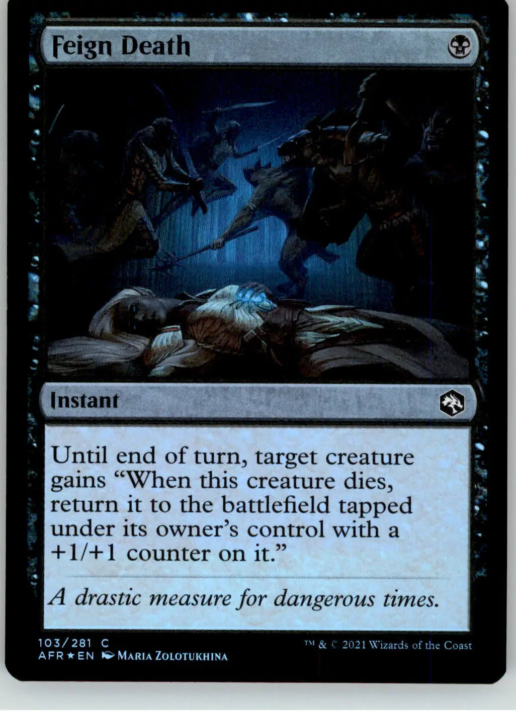 Feign Death - Adventures in the Forgotten Realms - 103 - Foil NM Magic - Magic Card Single