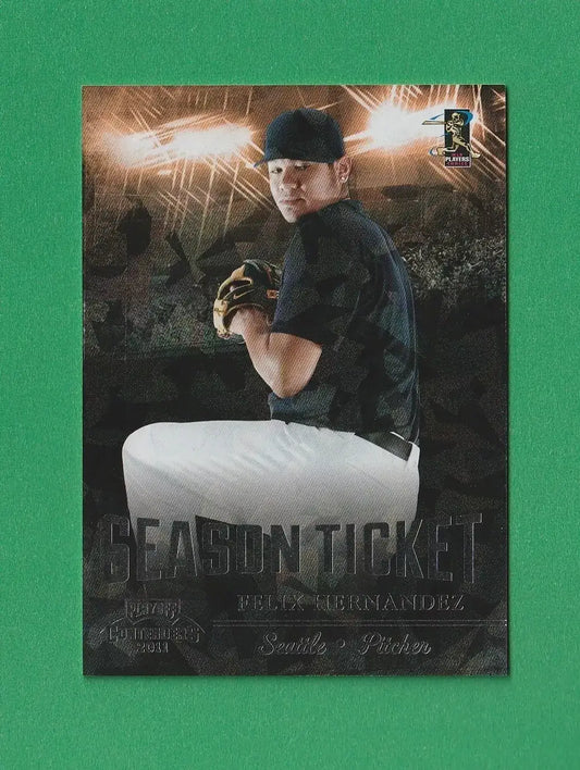 FELIX HERNANDEZ 2011 Playoff Contenders Crystal #40 Seattle Mariners Panini #/299 MLB