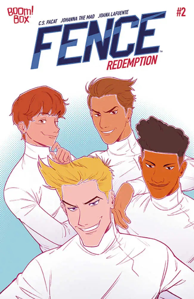Comic book cover for Fence Redemption #2 with fencers in uniforms, perfect for trading cards