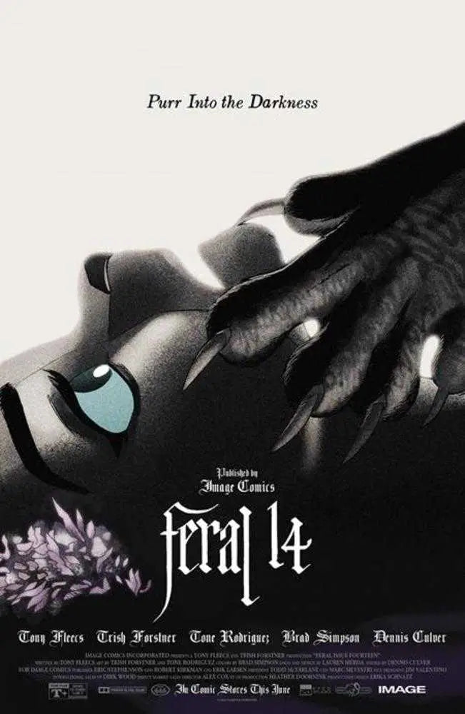 Movie poster featuring Cover B Trish by Feral 14 with artwork by Trish Forstner and Tony Fleecs