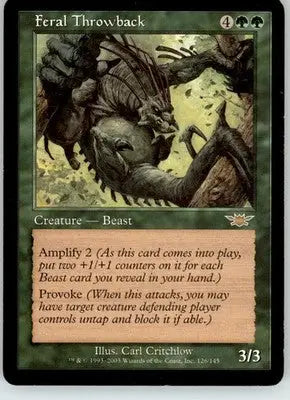 Feral Throwback - Legions - 126 - HP Magic: The Gathering - Magic Card Single