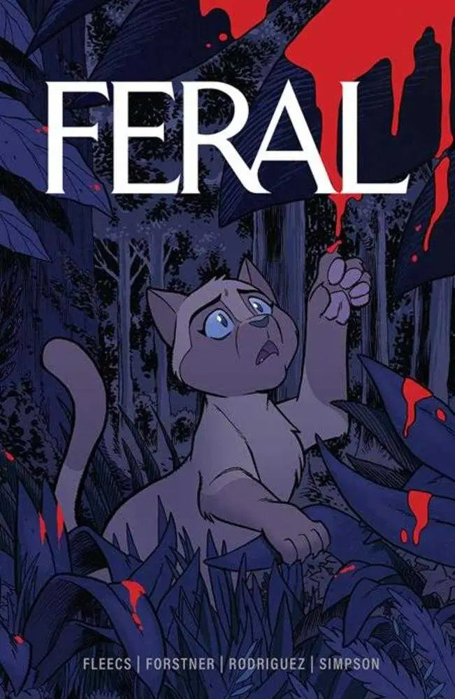 Comic book cover featuring Lord Fluffy Britches for Feral TPB Volume 01 about a rabies outbreak