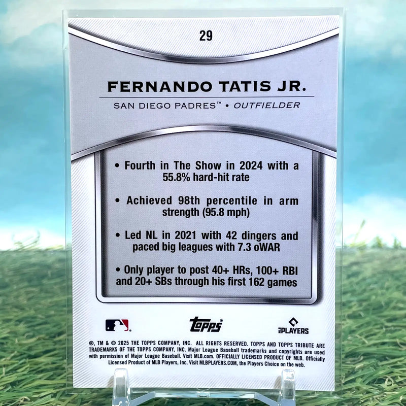 Fernando Tatis Jr. 2025 Topps Tribute #29 San Diego Padres - Baseball Card Single