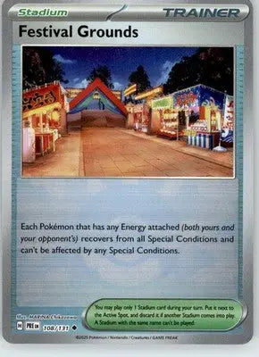 Festival Grounds - Poke Ball Pattern - Prismatic Evolutions - 108/131 - Holo NM - Pokémon Card Single