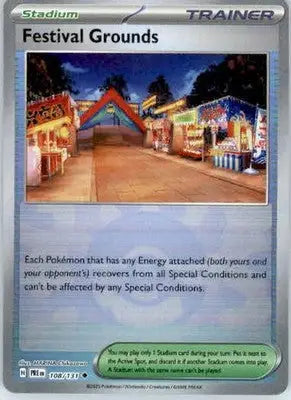 Festival Grounds - Poke Ball - SV: Prismatic Evolutions - 108/131 - Holo NM - Pokémon Card Single