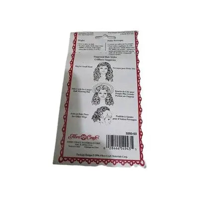 Fibre-Craft 5’’ Wiglet Petite Perruque 3293-03 Doll Wig Brown Brunette 1996 NIP - Action Figure & Toy