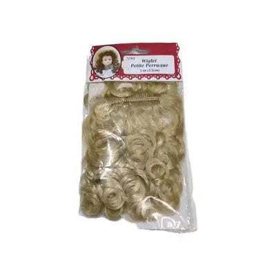 Fibre Craft Doll Wig Wiglet Blonde #3293-01 5’’ Wiglet Petite Perraque 1996 VTG - Collectibles