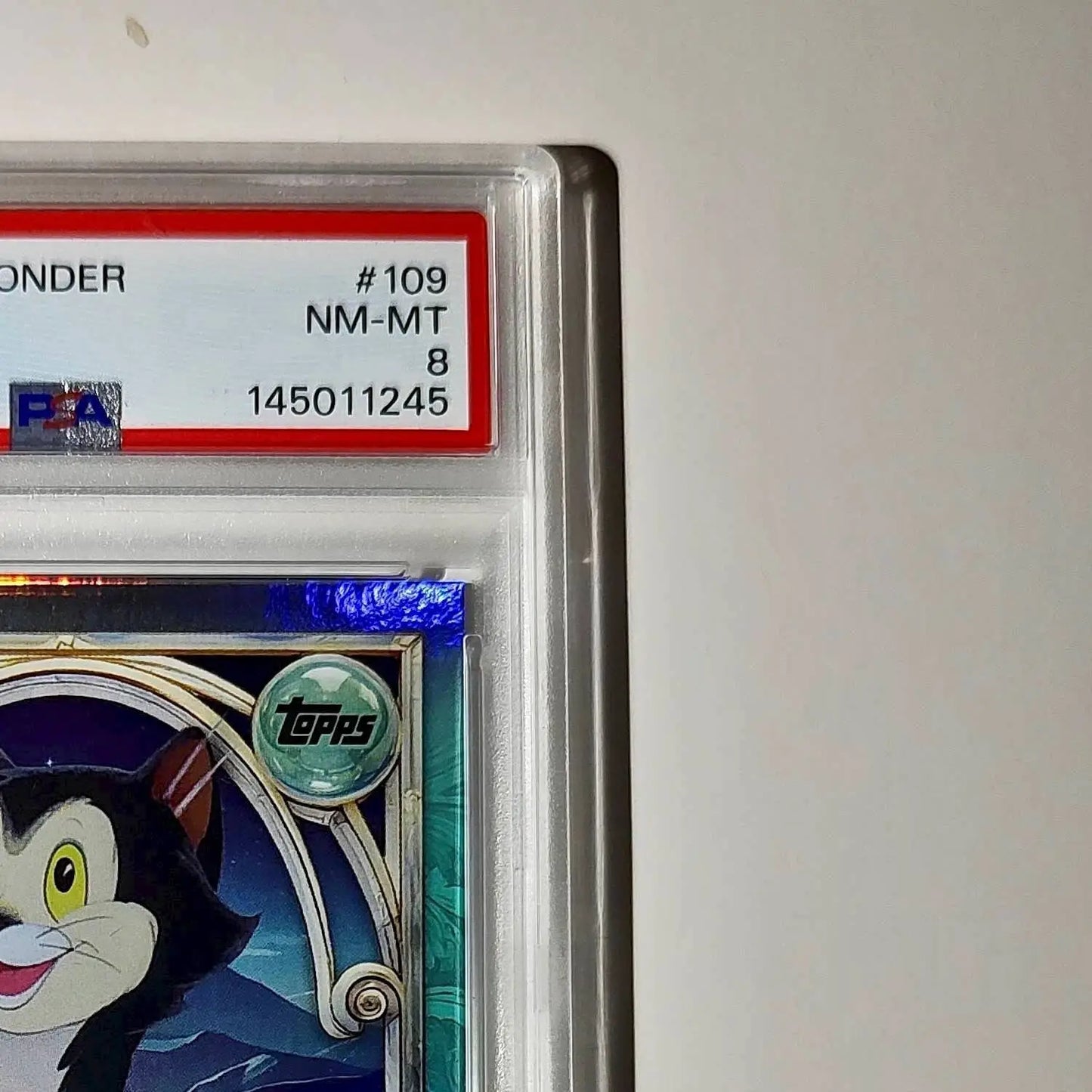Figaro 2025 Topps Disney Wonder #109 Diamond Card Pinocchio PSA 8 - Non-Sports Card Single