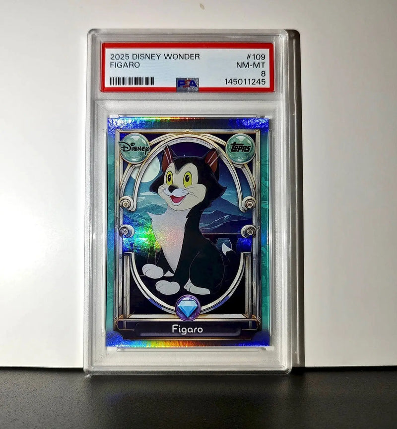 Figaro 2025 Topps Disney Wonder #109 Diamond Card Pinocchio PSA 8 - Non-Sports Card Single