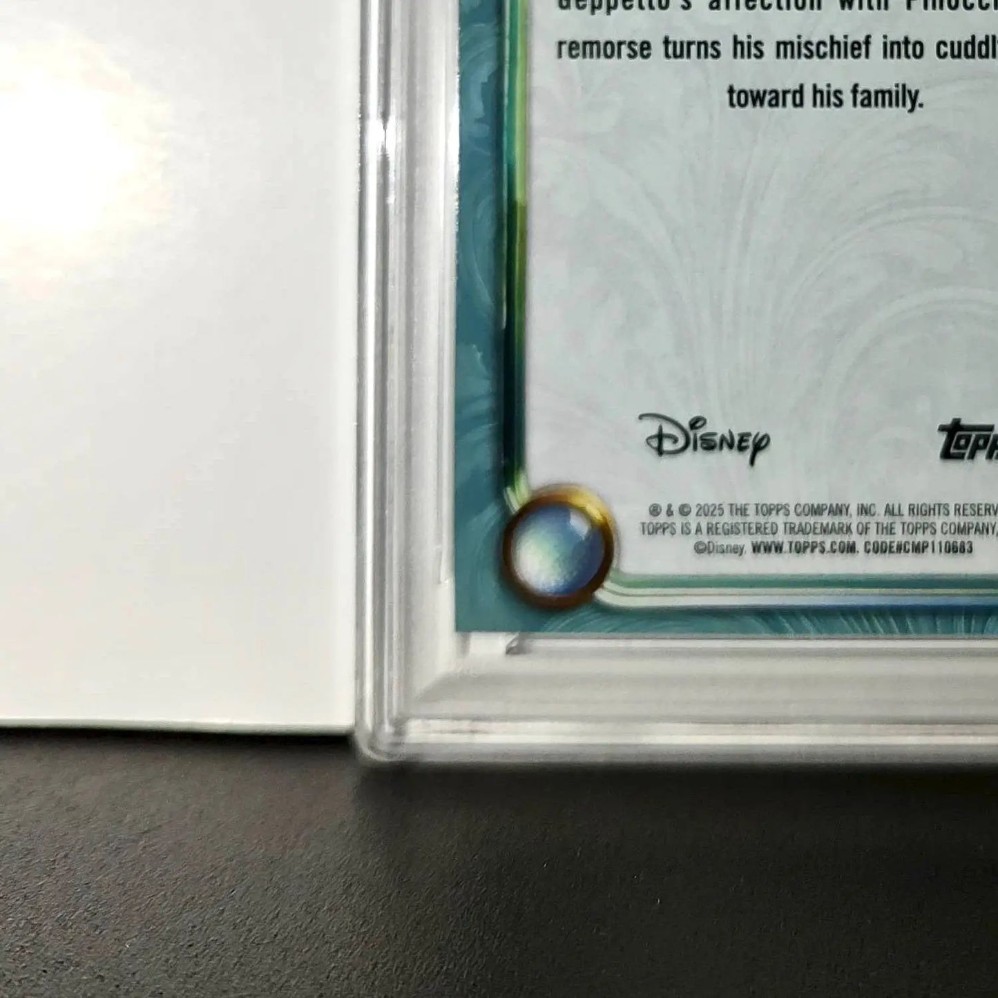 Figaro 2025 Topps Disney Wonder #109 Diamond Card Pinocchio PSA 8 - Non-Sports Card Single
