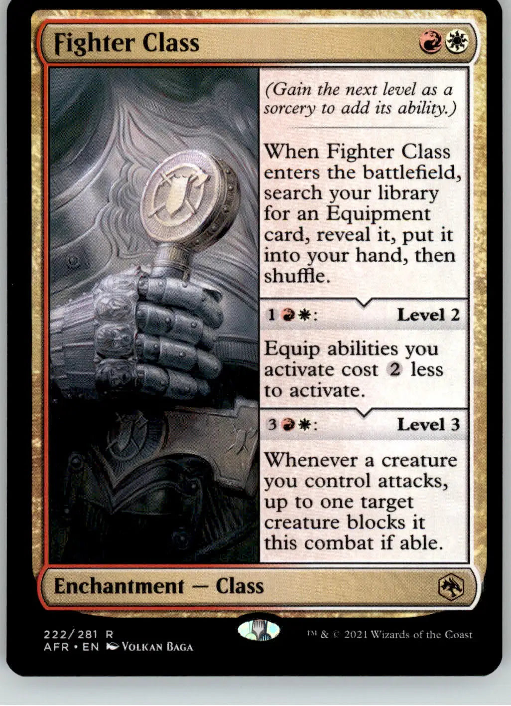 Fighter Class - Adventures in the Forgotten Realms - 222 - NM Magic - Magic Card Single