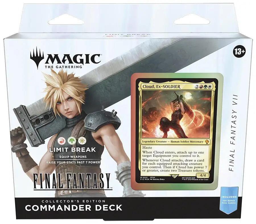 FINAL FANTASY - Commander Deck: Collector’s Edition (Limit Break FINAL FANTASY VII) - TCG Card Box (Pokémon Magic