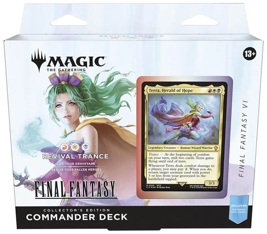 FINAL FANTASY - Commander Deck: Collector’s Edition (Revival Trance FINAL FANTASY VI) - TCG Card Box (Pokémon Magic