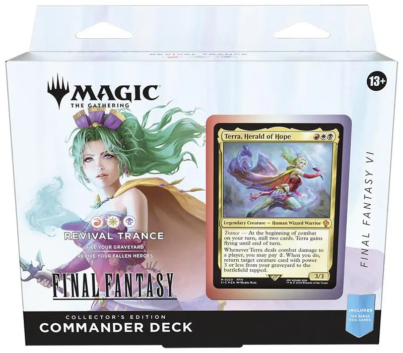 FINAL FANTASY - Commander Deck: Collector’s Edition (Revival Trance FINAL FANTASY VI) - TCG Card Box (Pokémon Magic
