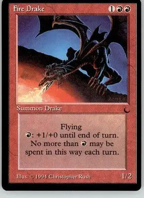 Fire Drake - The Dark - NM Magic: The Gathering - Magic Card Single