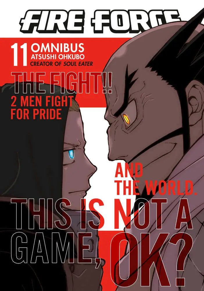 Fire Force Omnibus 11 manga cover featuring Soul Eater art style and fire force theme