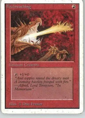 Firebreathing - Unlimited Edition - MP Magic: The Gathering - Magic Card Single