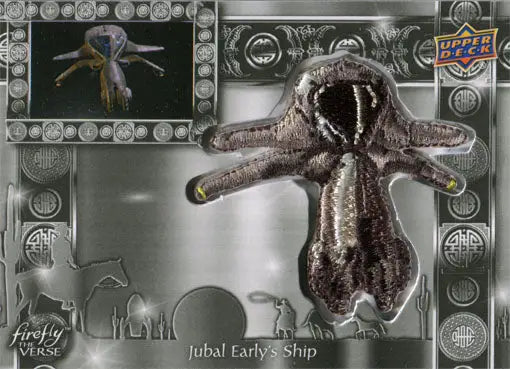 Plush alien toy from Firefly trading cards featuring multiple limbs and a gaping mouth