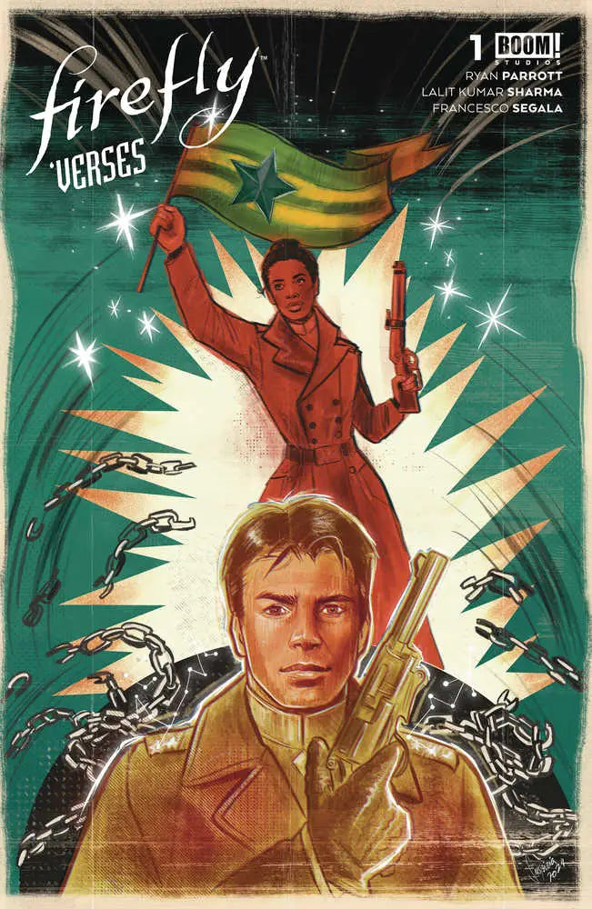 Comic book cover for Firefly Verses #1 Cover B Vilchez featuring action-packed characters