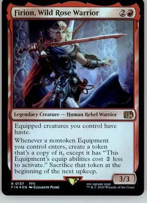 Firion Wild Rose Warrior - FINAL FANTASY - 137 - Foil NM Magic: The Gathering - Magic Card Single