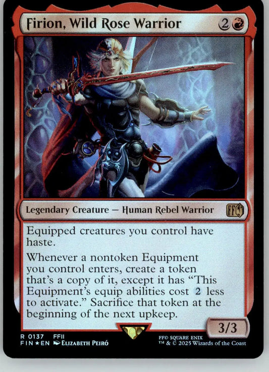 Firion Wild Rose Warrior - FINAL FANTASY - 137 - Foil NM Magic: The Gathering - Magic Card Single