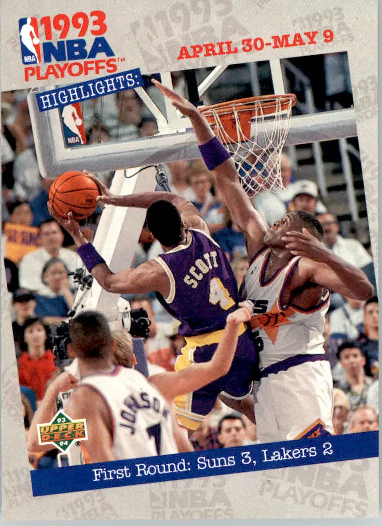 First Round: Suns 3 Lakers 2 - 1993-94 Upper Deck - #182 - Basketball - Basketball Card Single