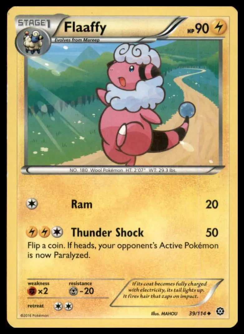 Flaaffy 39/114 XY - Steam Siege Regular - Pokémon Card Single