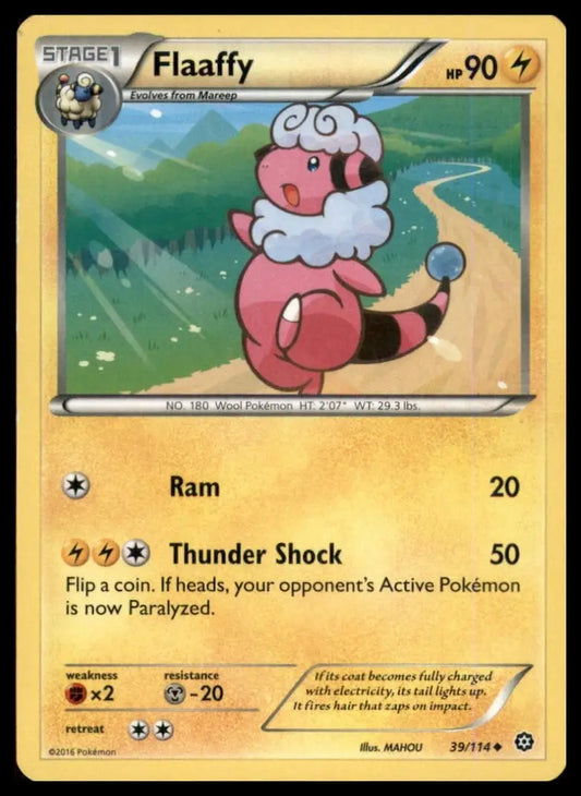 Flaaffy 39/114 XY - Steam Siege Regular - Pokémon Card Single