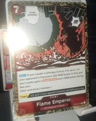 Flame Emperor OP03-016 ENG Red ONE PIECE Pillars of Strength Event Card Foil - One Piece Card Single