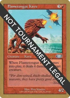 Flametongue Kavu - 2001 Tom van de Logt World Championship Decks - MP Magic - Magic Card Single