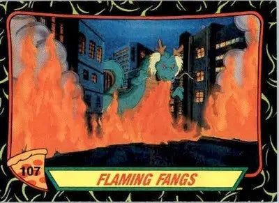 Flaming Fangs - 1989 Topps Teenage Mutant Ninja Turtles - #107 - Non_sport - Non-Sports Card Single