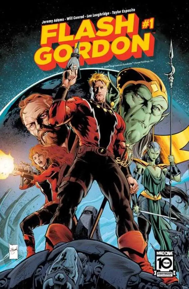 Flash Gordon #1 Cover A Will Conrad featuring the hero and aliens, ideal for trading cards