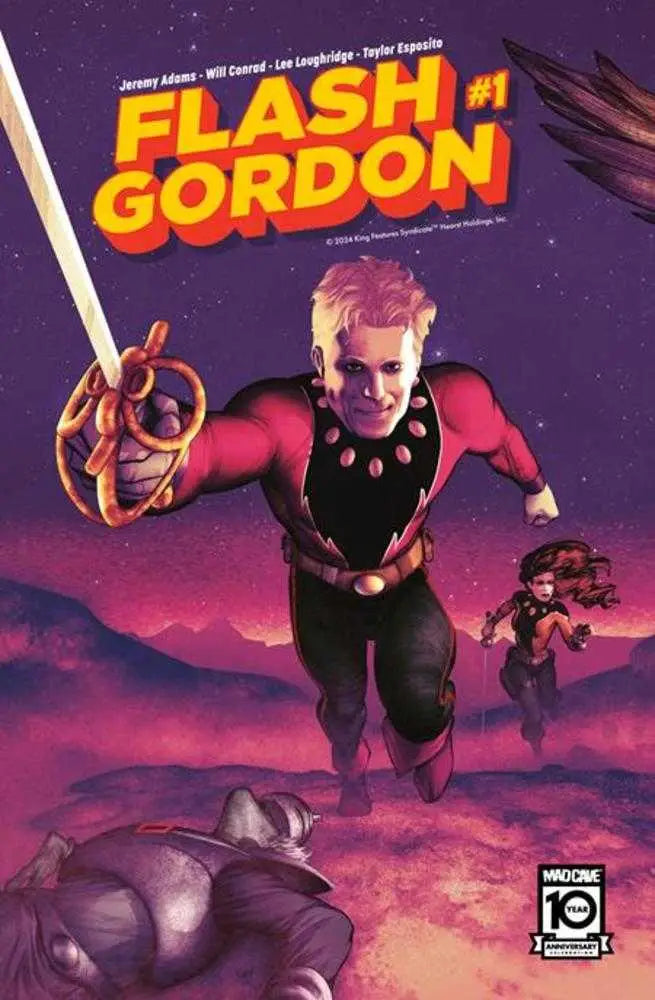 Flash Gordon #1 Cover B Frazer Irving Connecting Cover Variant with figure in red costume