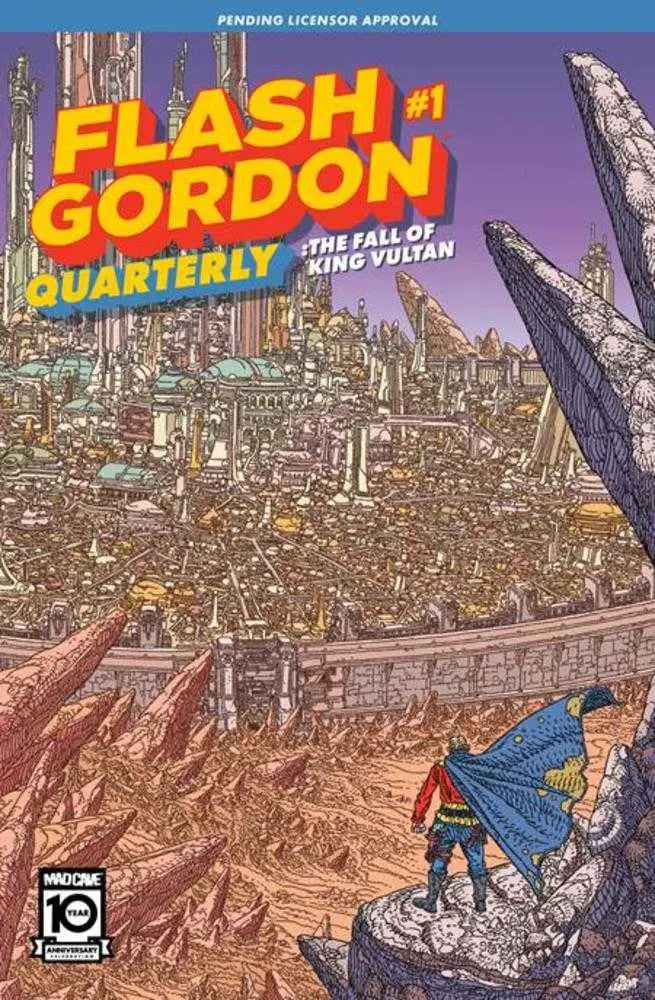 Flash Gordon Quarterly #1 cover art featuring The Fall of King Vultan by Filya Bratukhin
