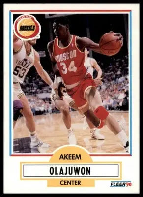 Fleer Akeem Olajuwon 73 Houston Rockets NM - Basketball Card Single