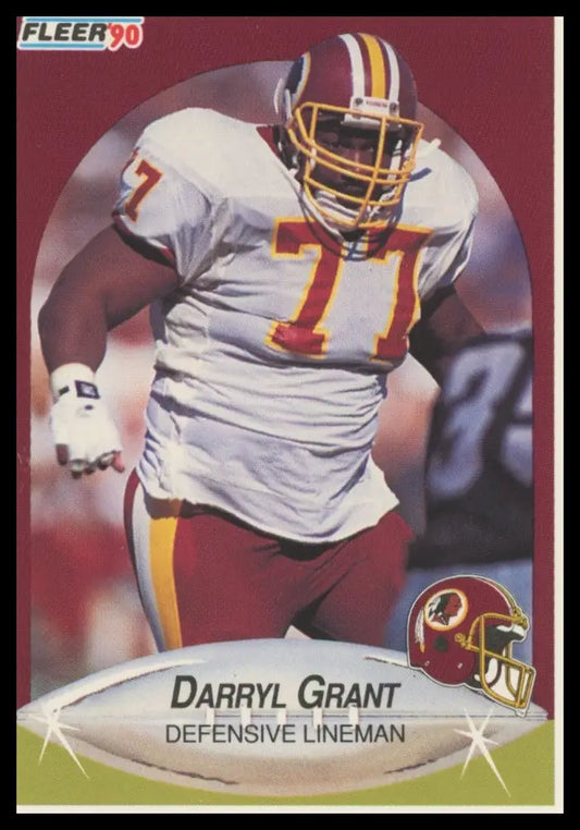 Fleer Darryl Grant 155 Washington Redskins LP - Football Card Single