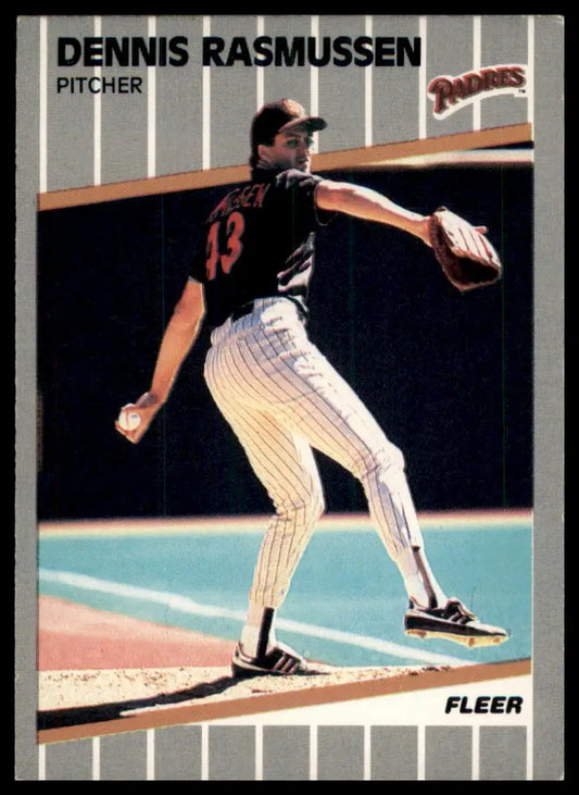 Fleer Dennis Rasmussen 314 San Diego Padres LP - Baseball Card Single